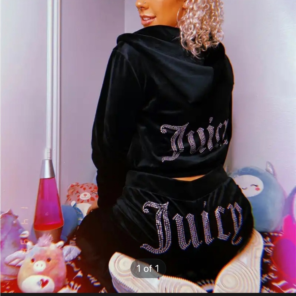 Juicy couture velour inspired tracksuit set